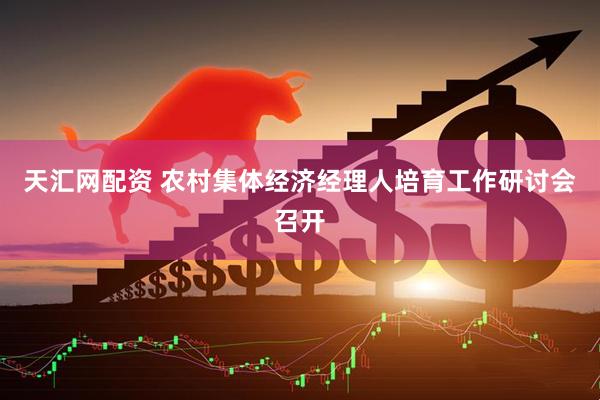 天汇网配资 农村集体经济经理人培育工作研讨会召开