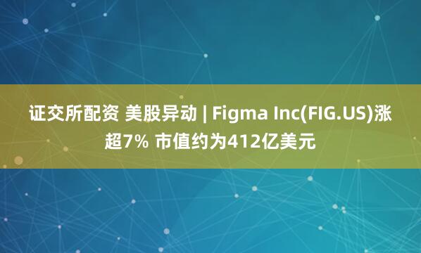证交所配资 美股异动 | Figma Inc(FIG.US)涨超7% 市值约为412亿美元