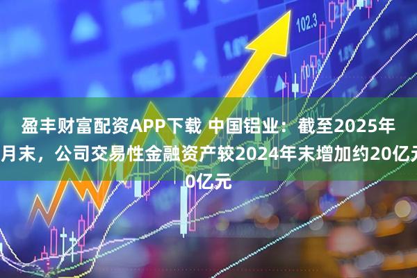盈丰财富配资APP下载 中国铝业：截至2025年9月末，公司交易性金融资产较2024年末增加约20亿元